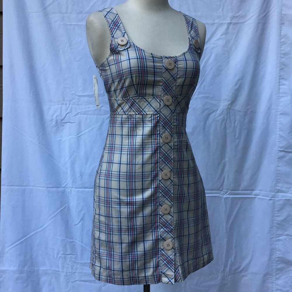 Fitted Plaid Dress